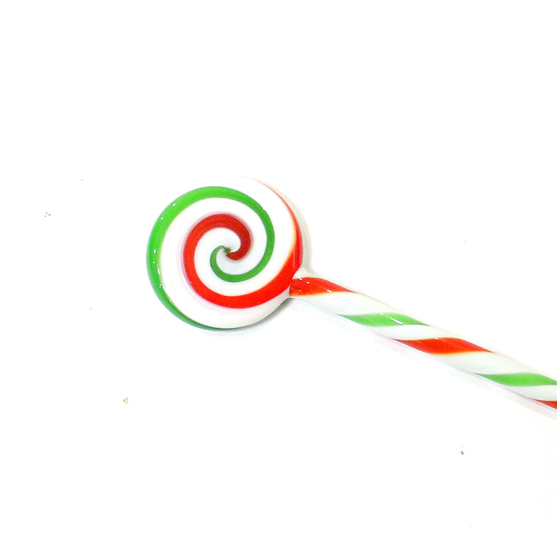 Muddler Cocktail Bar - Creative Murano Glass Xmas Lollipop Candy