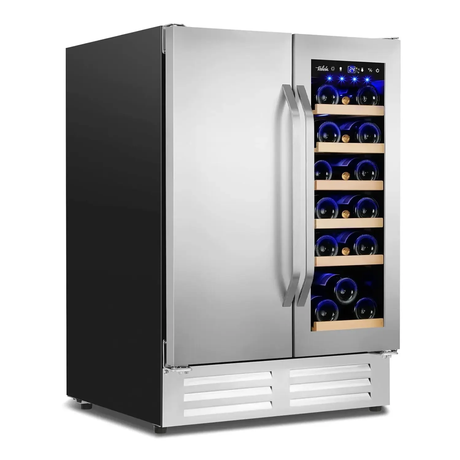 Wine Beer Dual Zone - Wine and Beverage Refrigerator,24 Inch Dual