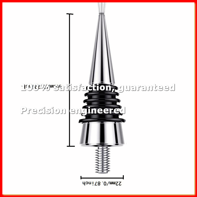 Wine & Beer Unlimited Spirits - 6 Pieces Metal Bottle Stopper Blank