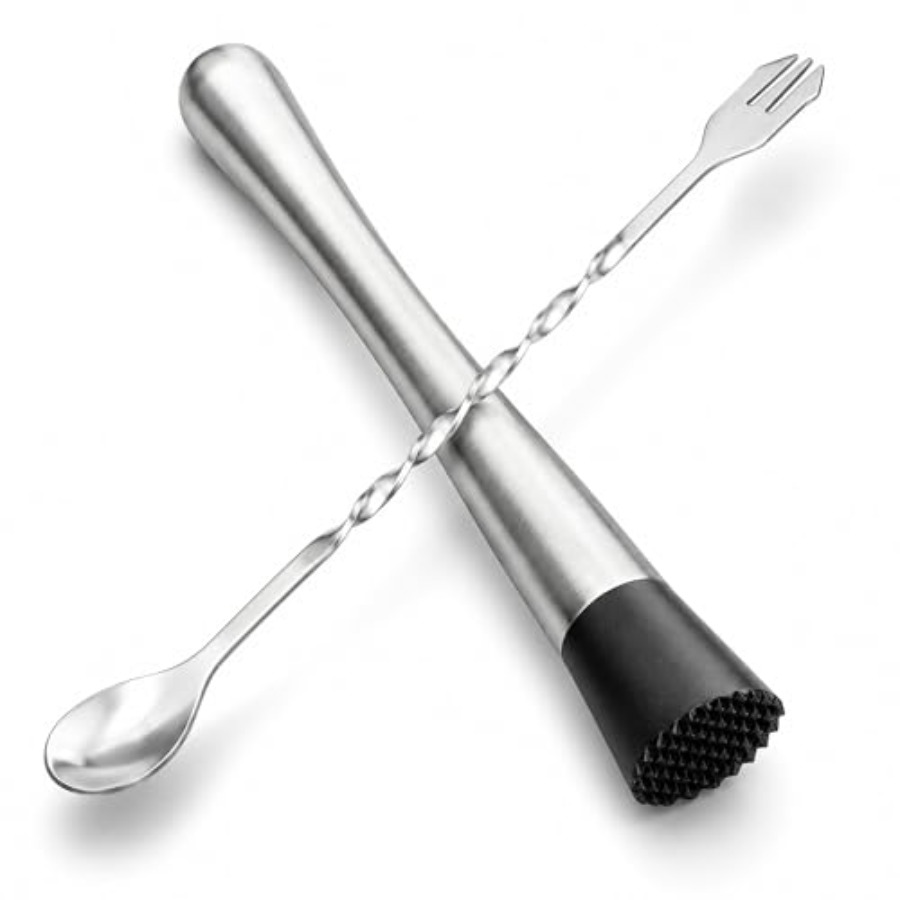 Muddler Cocktail Bar - 10 Inch Stainless Steel Muddler for