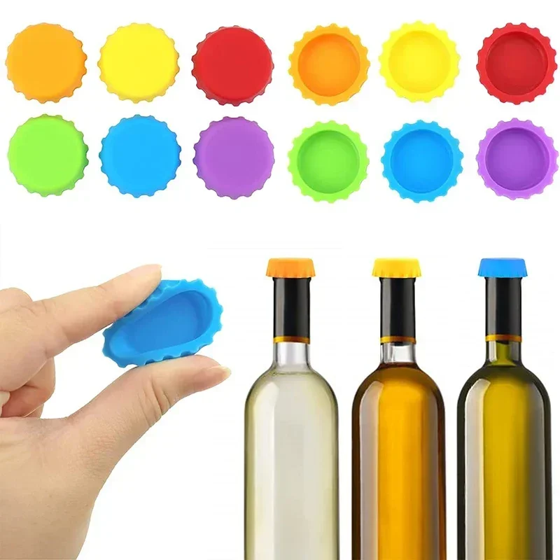2/6/12pcs Silicone Beer Bottle - Beer Wine Hobby avaliação e preço