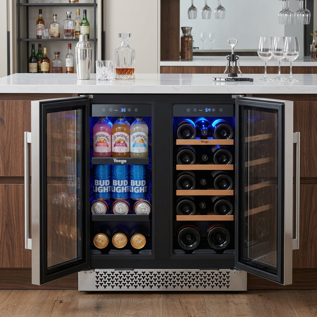 Dual zone refrigerator 4.1 Cu. - Wine Beer Dual Zone avaliação e preço