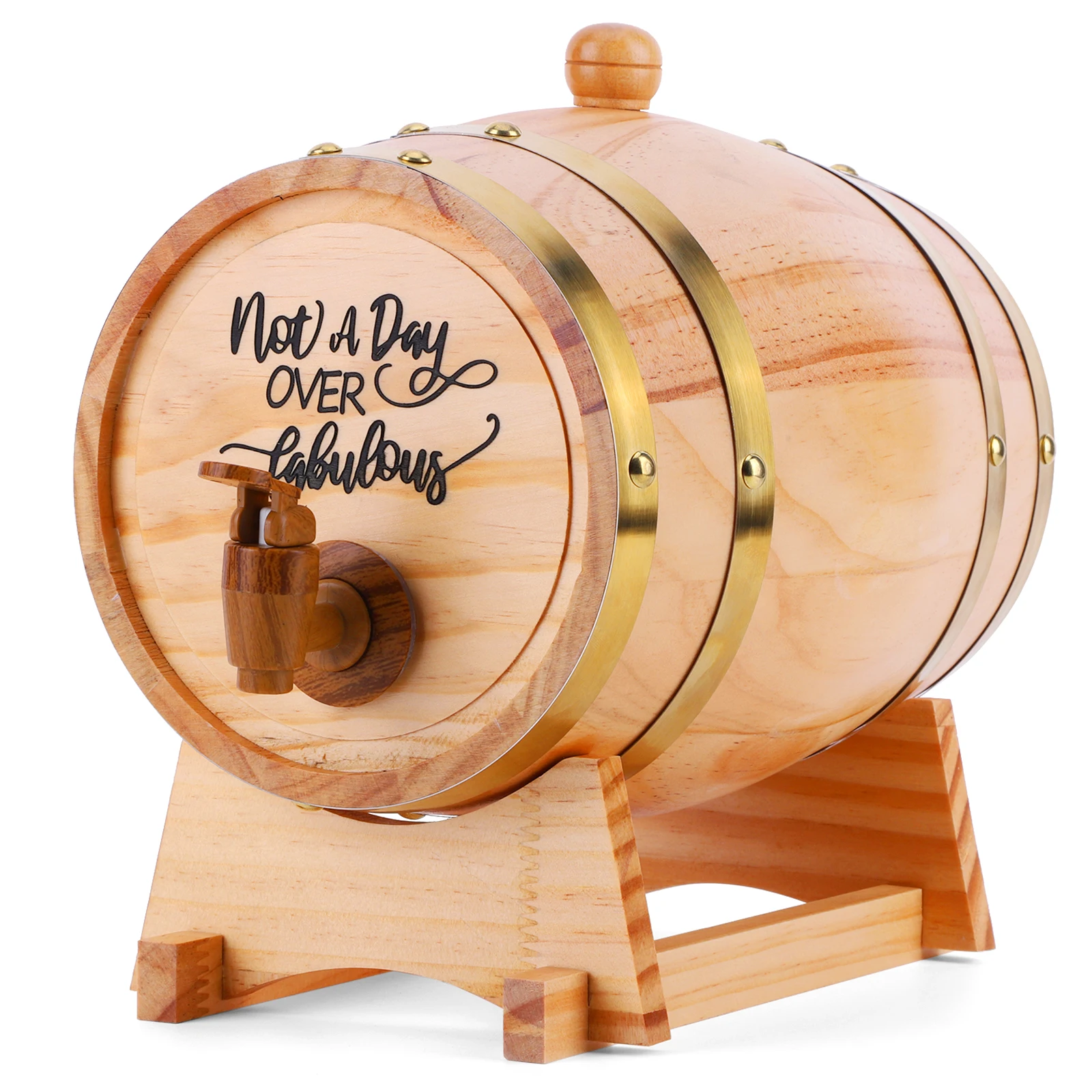 3L Wooden Whiskey Barrel with  - Beer Wine Hobby avaliação e preço