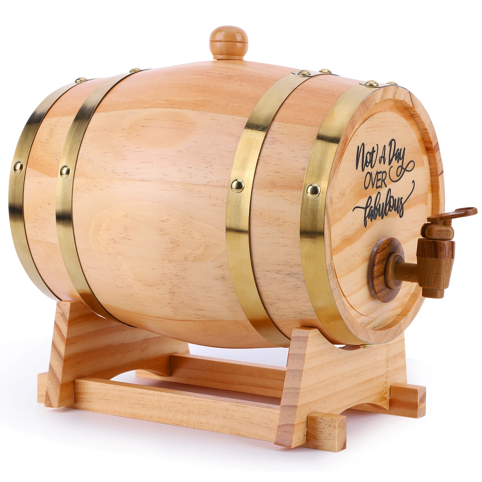 3L Wooden Whiskey Barrel with  - Beer Wine Hobby avaliação e preço