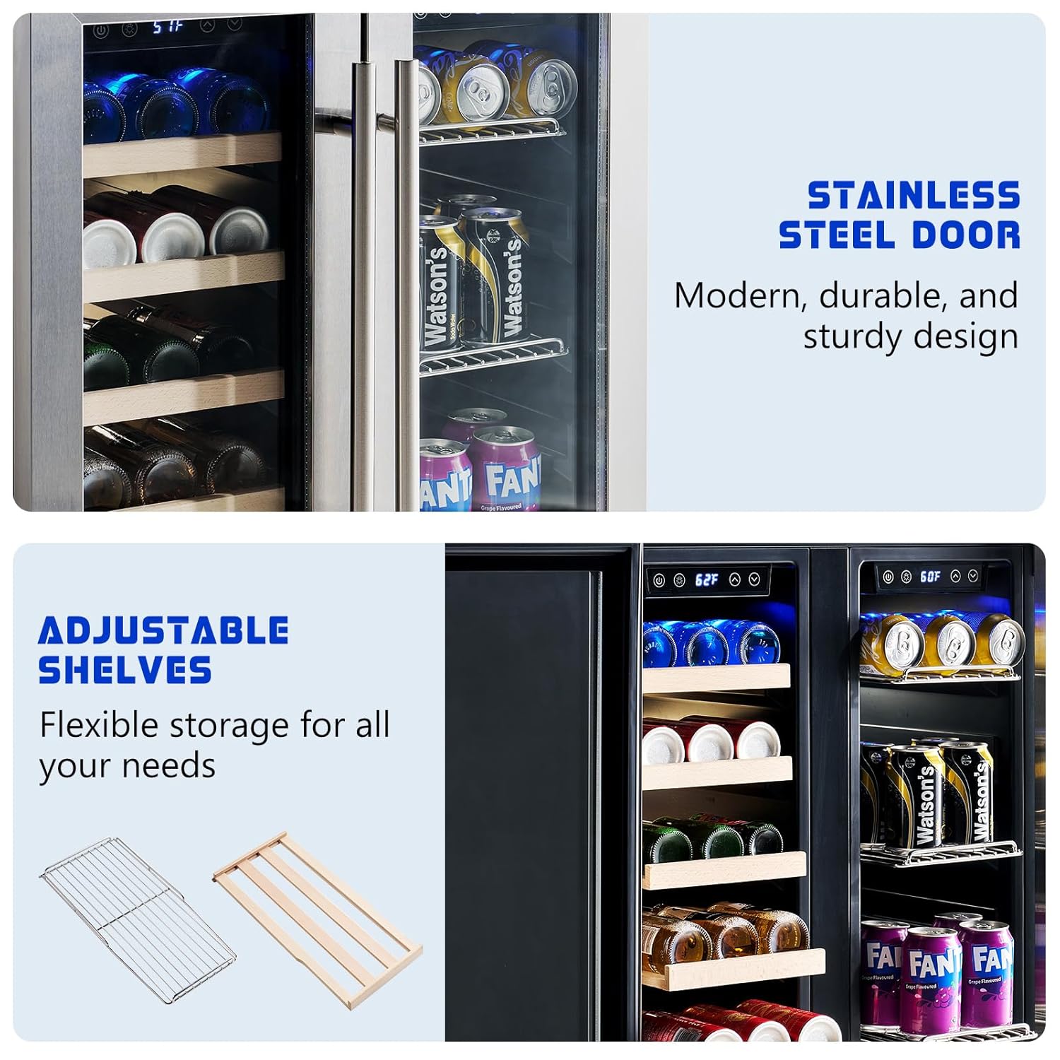 Beverage Refrigerator - 24-Inc - Wine Beer Dual Zone avaliação e preço