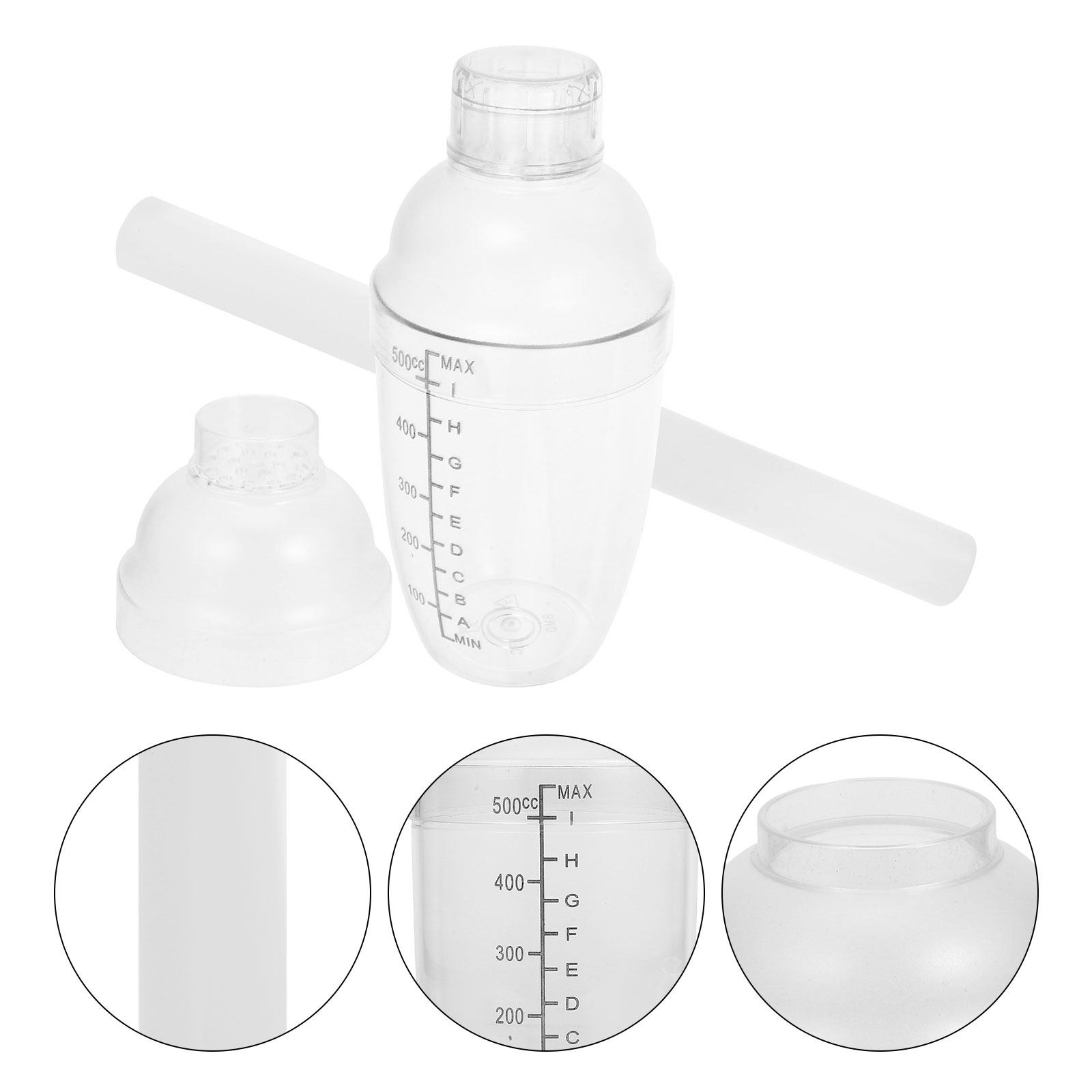 500Ml Plastic Cocktail Shaker  - Muddler Cocktail Bar avaliação e preço