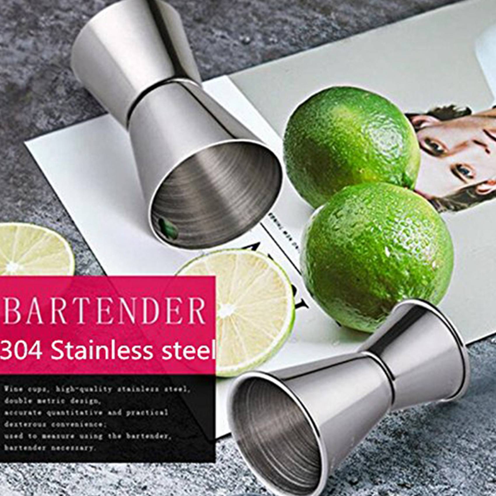 ABMR-2X Stainless Steel Cockta - Muddler Cocktail Bar avaliação e preço