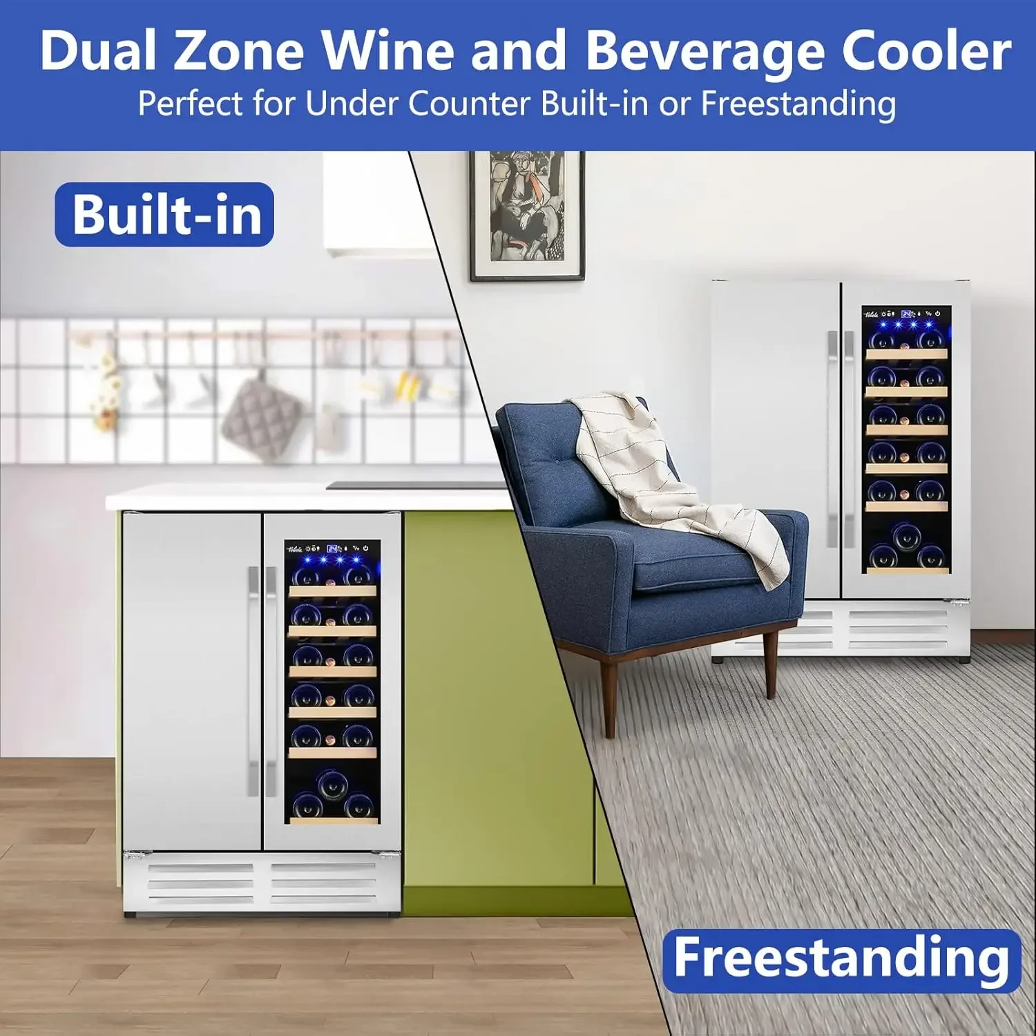 Wine and Beverage Refrigerator - Wine Beer Dual Zone avaliação e preço