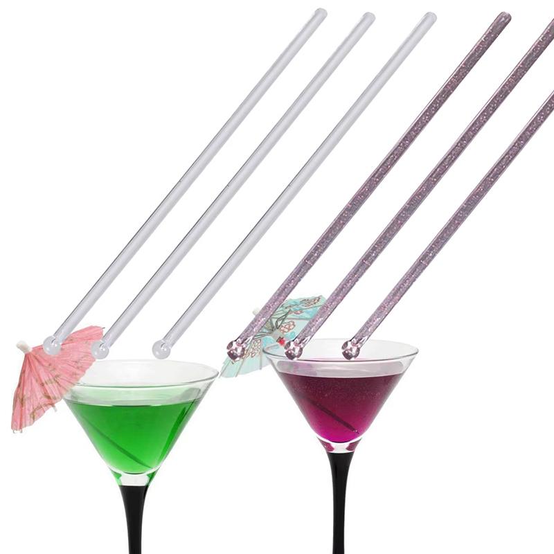 100Pcs Transparent Cocktail Dr - Muddler Cocktail Bar avaliação e preço