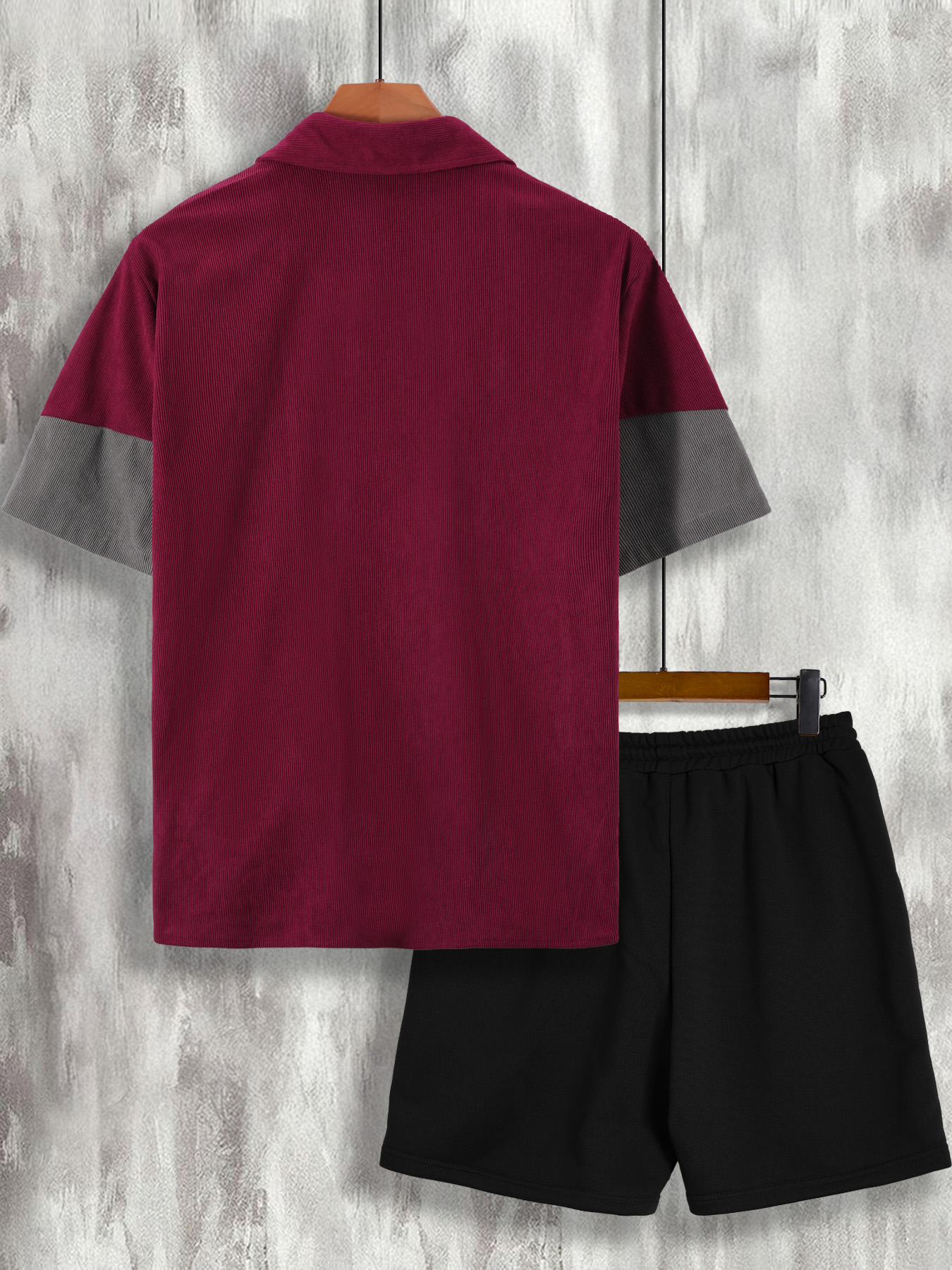 Men's Wine Red & Gray Color Bl - Wine & Beer Unlimited Spirits avaliação e preço