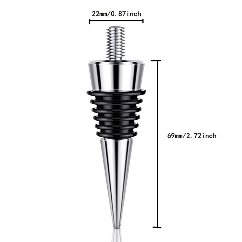 6 Pieces Metal Bottle Stopper  - Wine & Beer Unlimited Spirits avaliação e preço