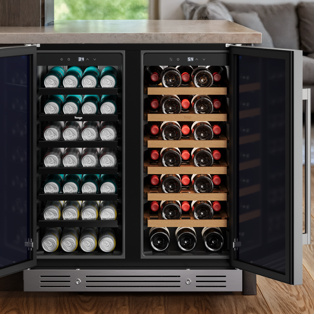 Yeego Dual zone wine cooler 33 - Wine Beer Dual Zone avaliação e preço