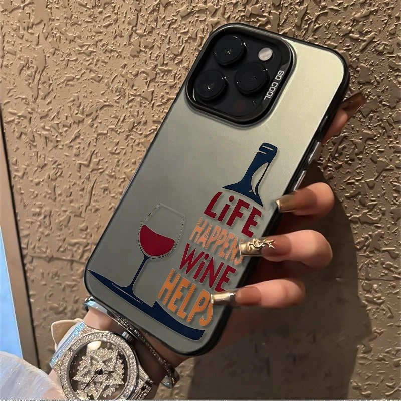 Funny Wine Quote Phone Case fo - Wine & Beer Unlimited Spirits avaliação e preço