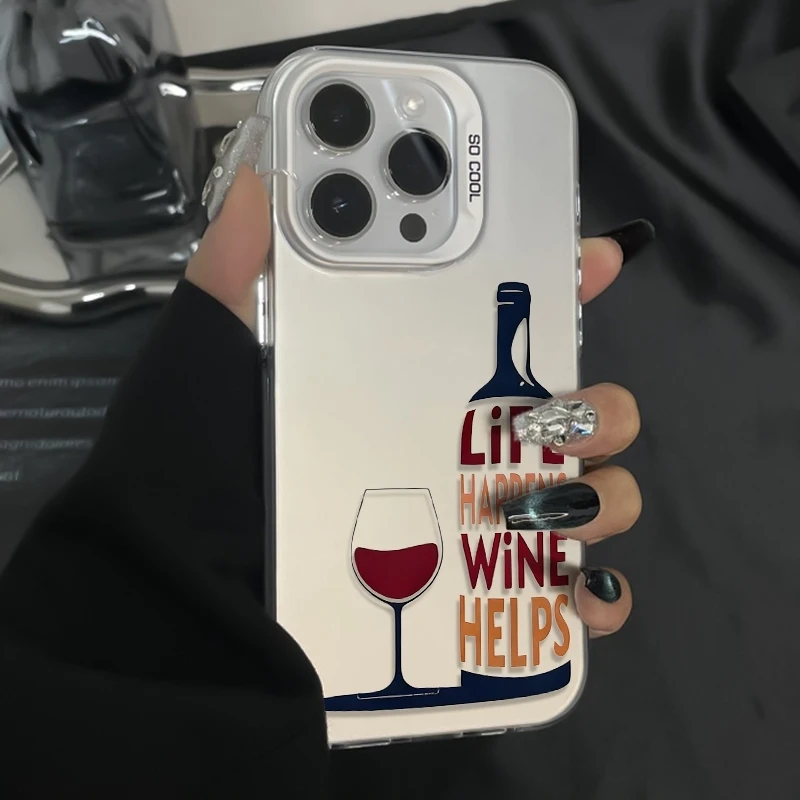 Funny Wine Quote Phone Case fo - Wine & Beer Unlimited Spirits avaliação e preço