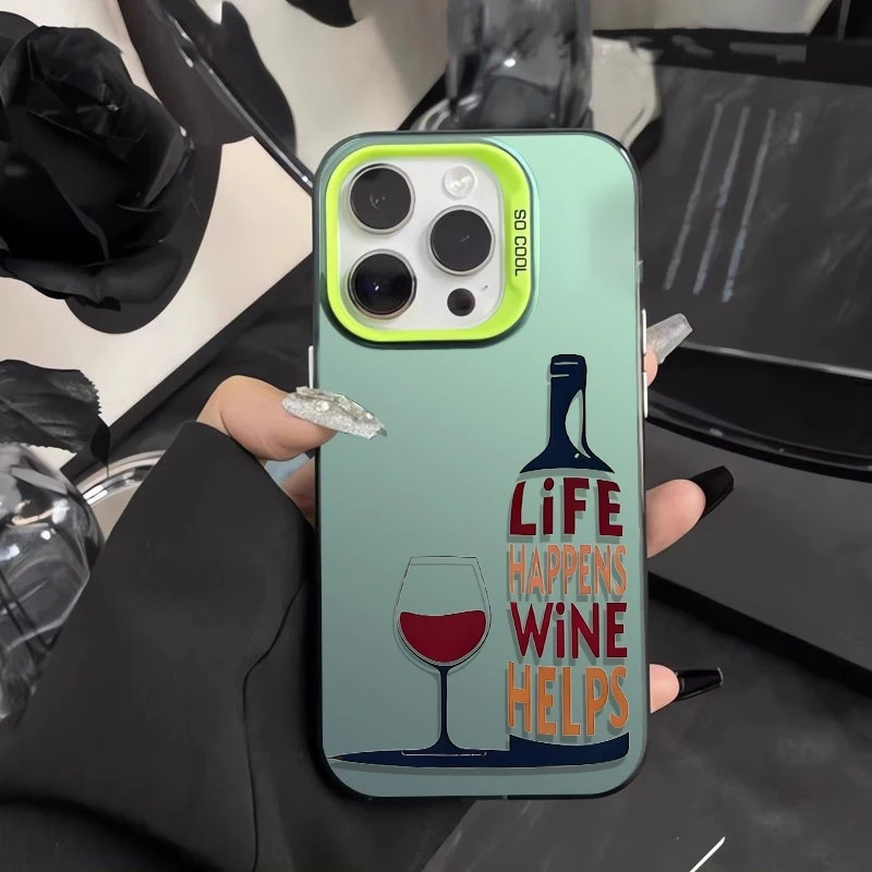 Funny Wine Quote Phone Case fo - Wine & Beer Unlimited Spirits avaliação e preço