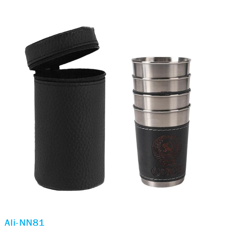 【N】4Pcs/Set Outdoor Travel Cup - Wine N Beer avaliação e preço