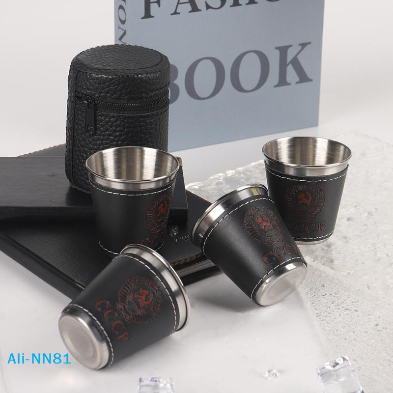 【N】4Pcs/Set Outdoor Travel Cup - Wine N Beer avaliação e preço