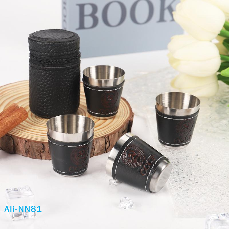 【N】4Pcs/Set Outdoor Travel Cup - Wine N Beer avaliação e preço
