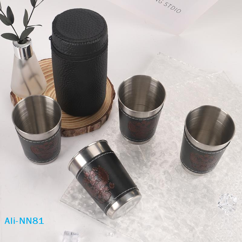 【N】4Pcs/Set Outdoor Travel Cup - Wine N Beer avaliação e preço