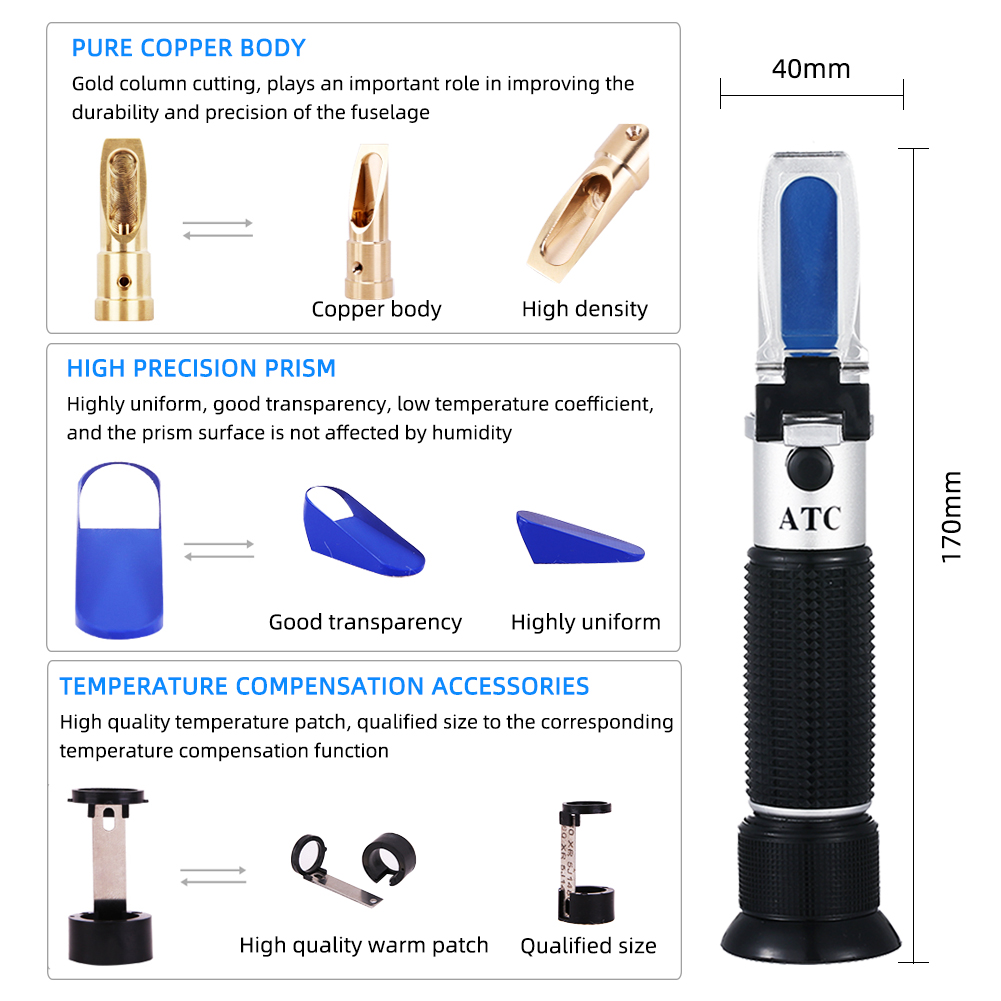 Refractometer Beer Wort Dual 0 - Wine N Beer avaliação e preço