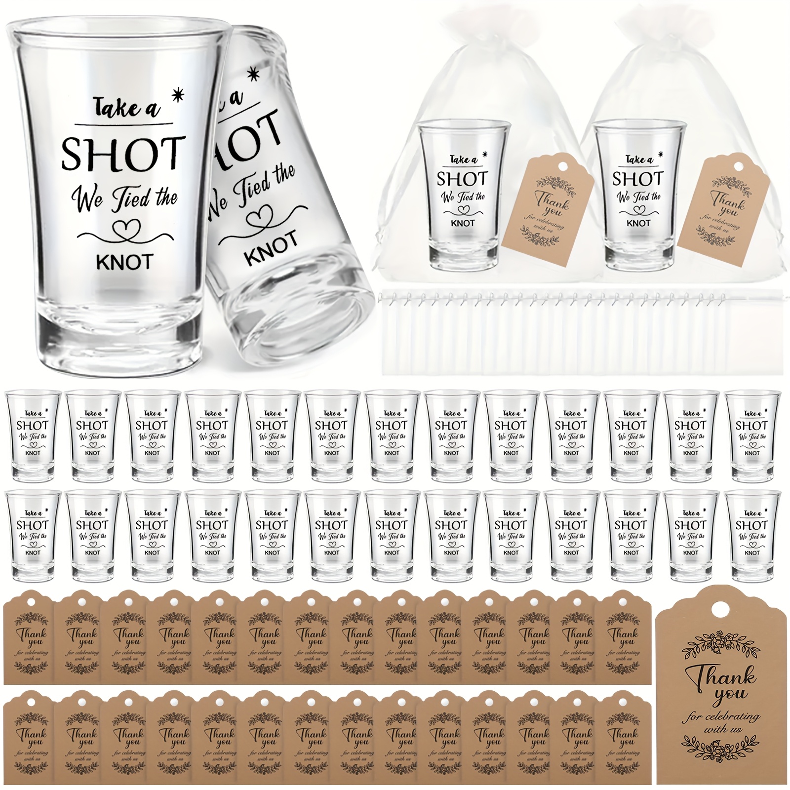 90-Piece Wedding Guest Set: 30 - Wine & Beer Unlimited Spirits avaliação e preço