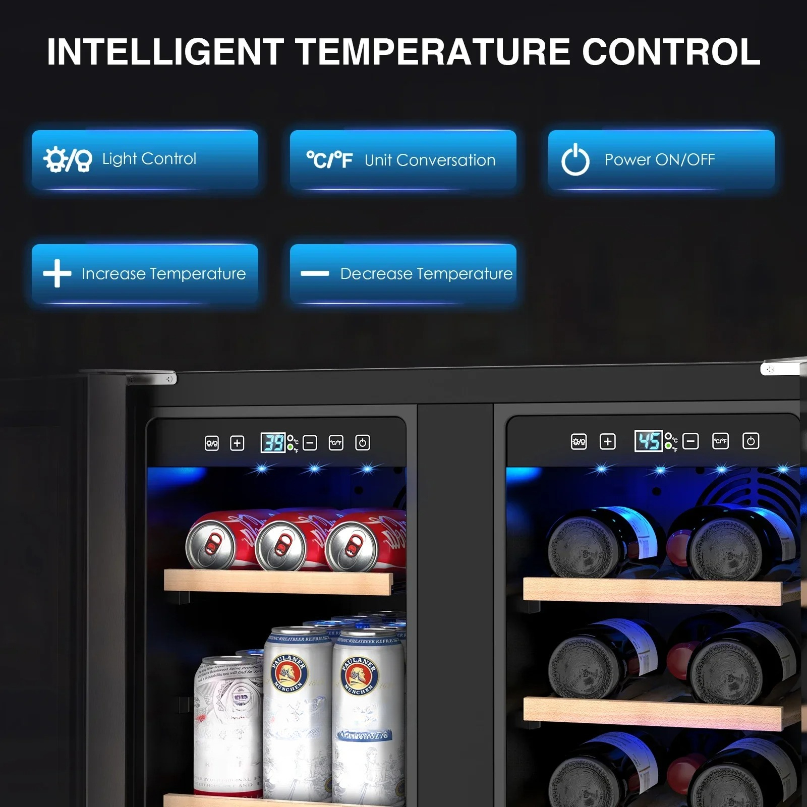 Wine and Beverage Refrigerator - Wine Beer Dual Zone avaliação e preço