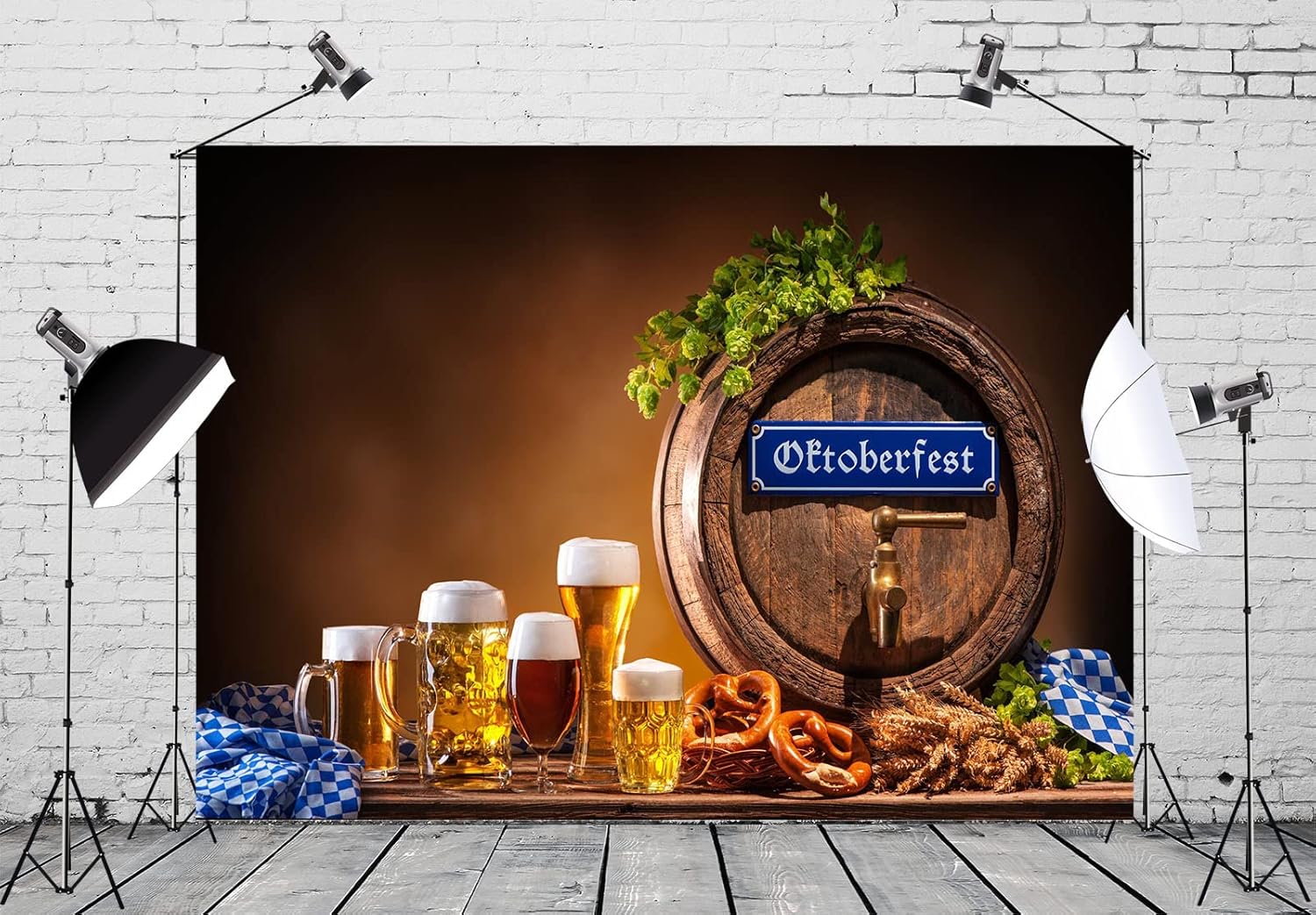 Oktoberfest Party Backdrop Ger - Wine Beer Photo avaliação e preço