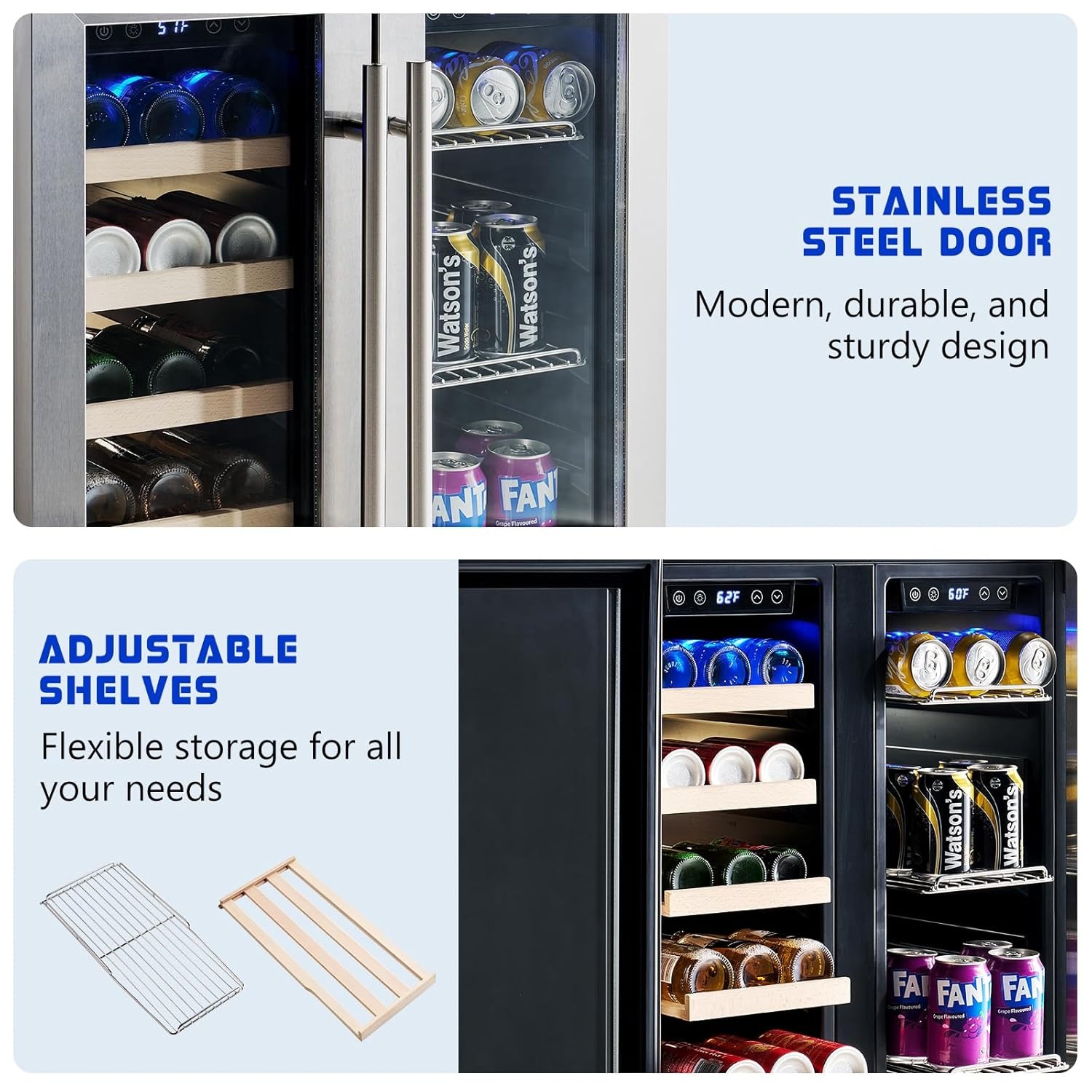 24-Inch Dual Zone Beverage Coo - Wine Beer Dual Zone avaliação e preço