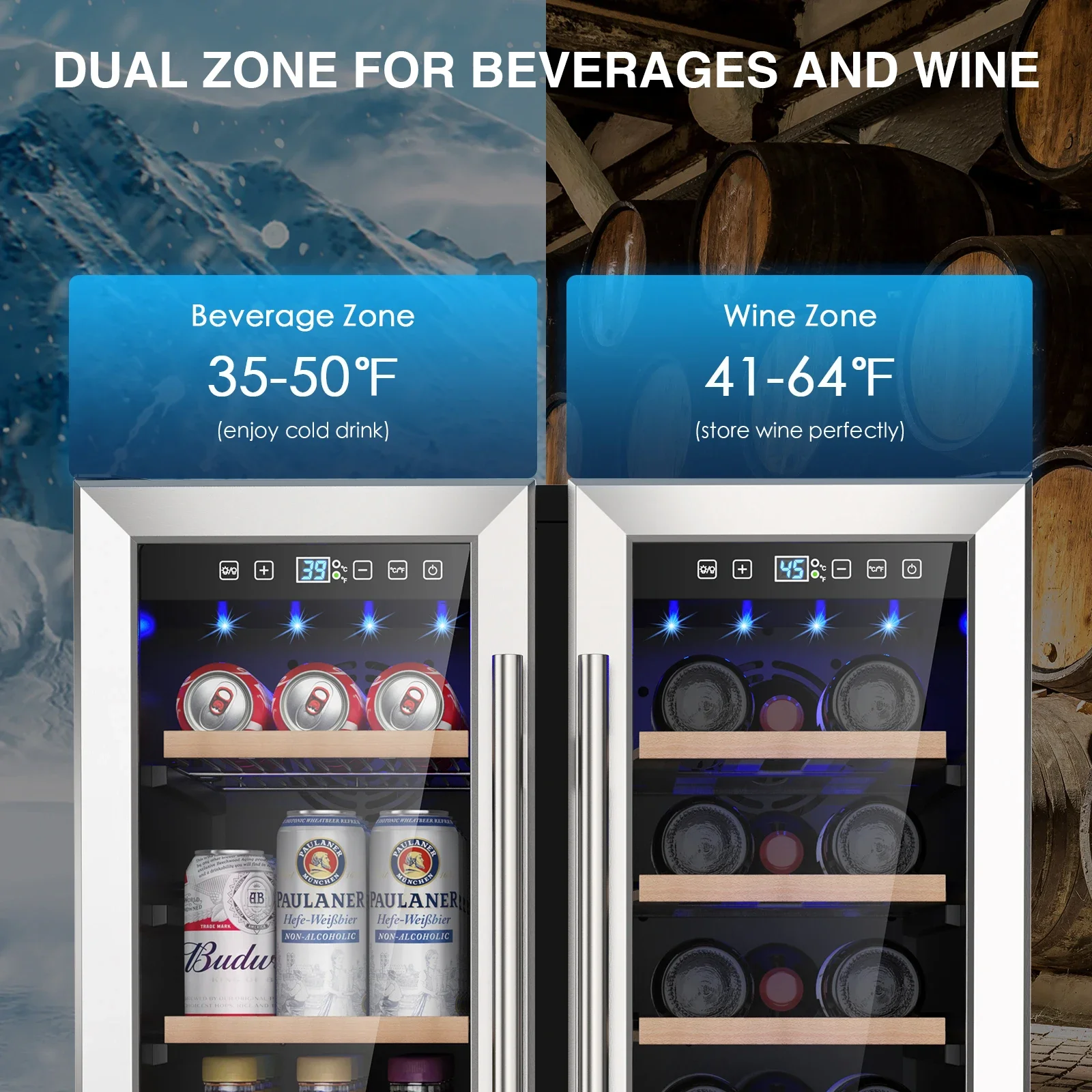SAT Wine and Beverage Refriger - Wine Beer Dual Zone avaliação e preço