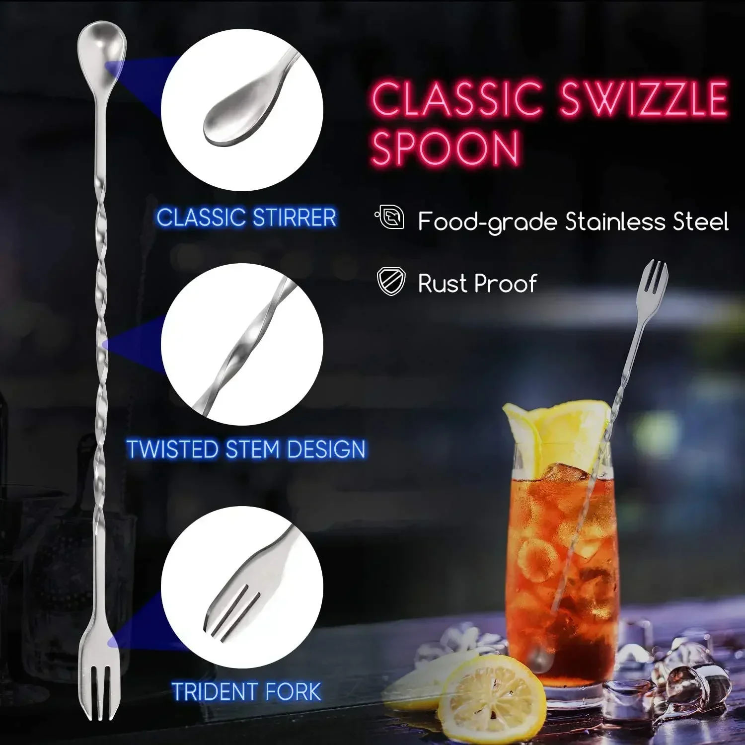 Stainless Steel Cocktail Muddl - Muddler Cocktail Bar avaliação e preço