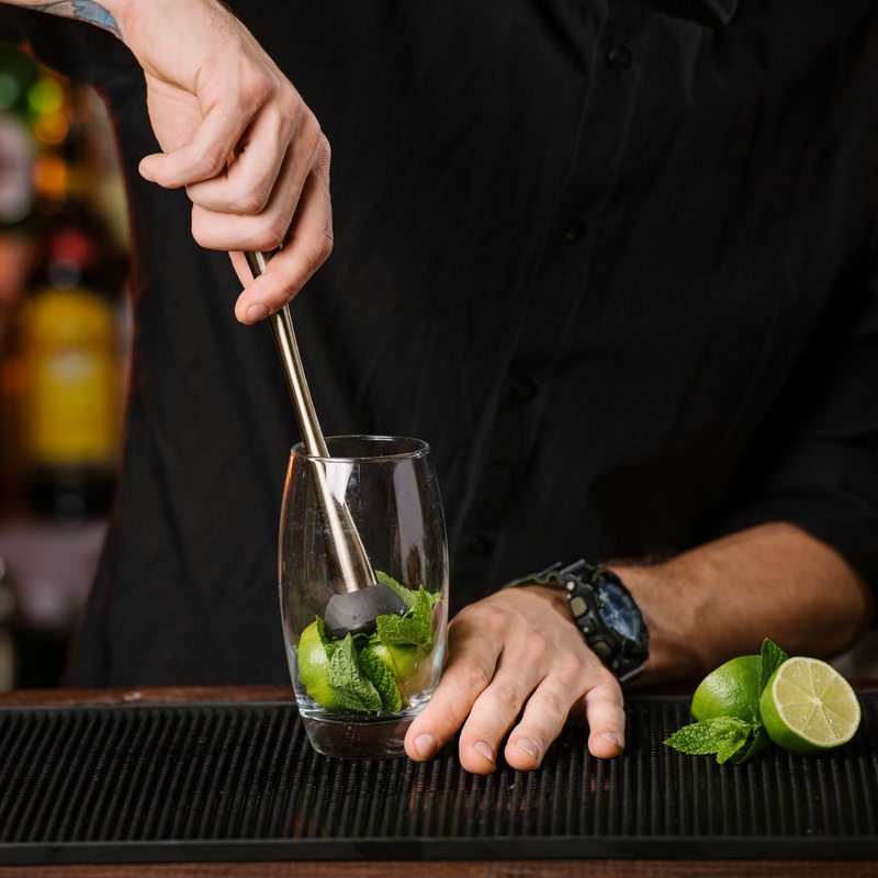 Stainless Steel Cocktail Muddl - Muddler Cocktail Bar avaliação e preço