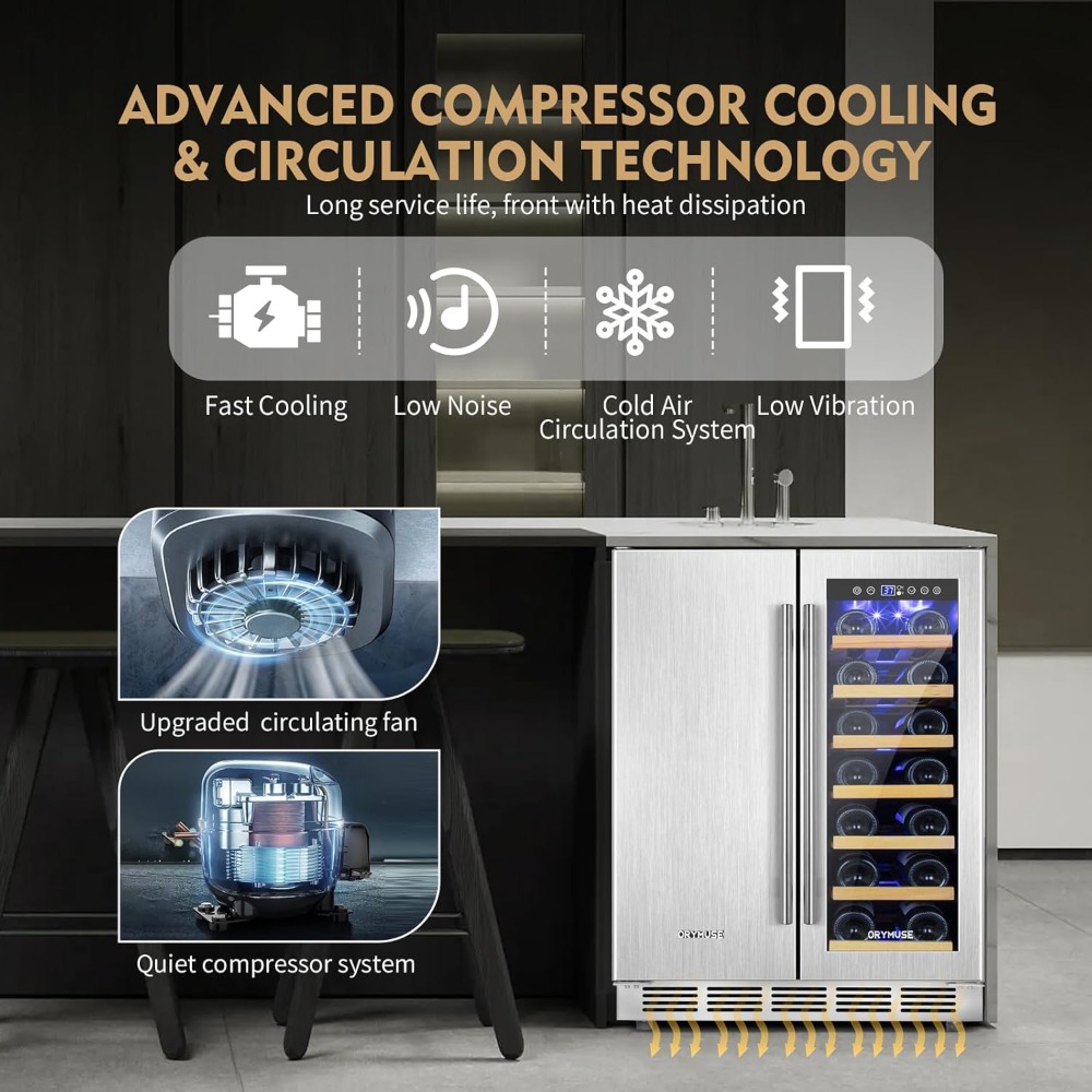 Wine and Beverage Refrigerator - Wine Beer Dual Zone avaliação e preço