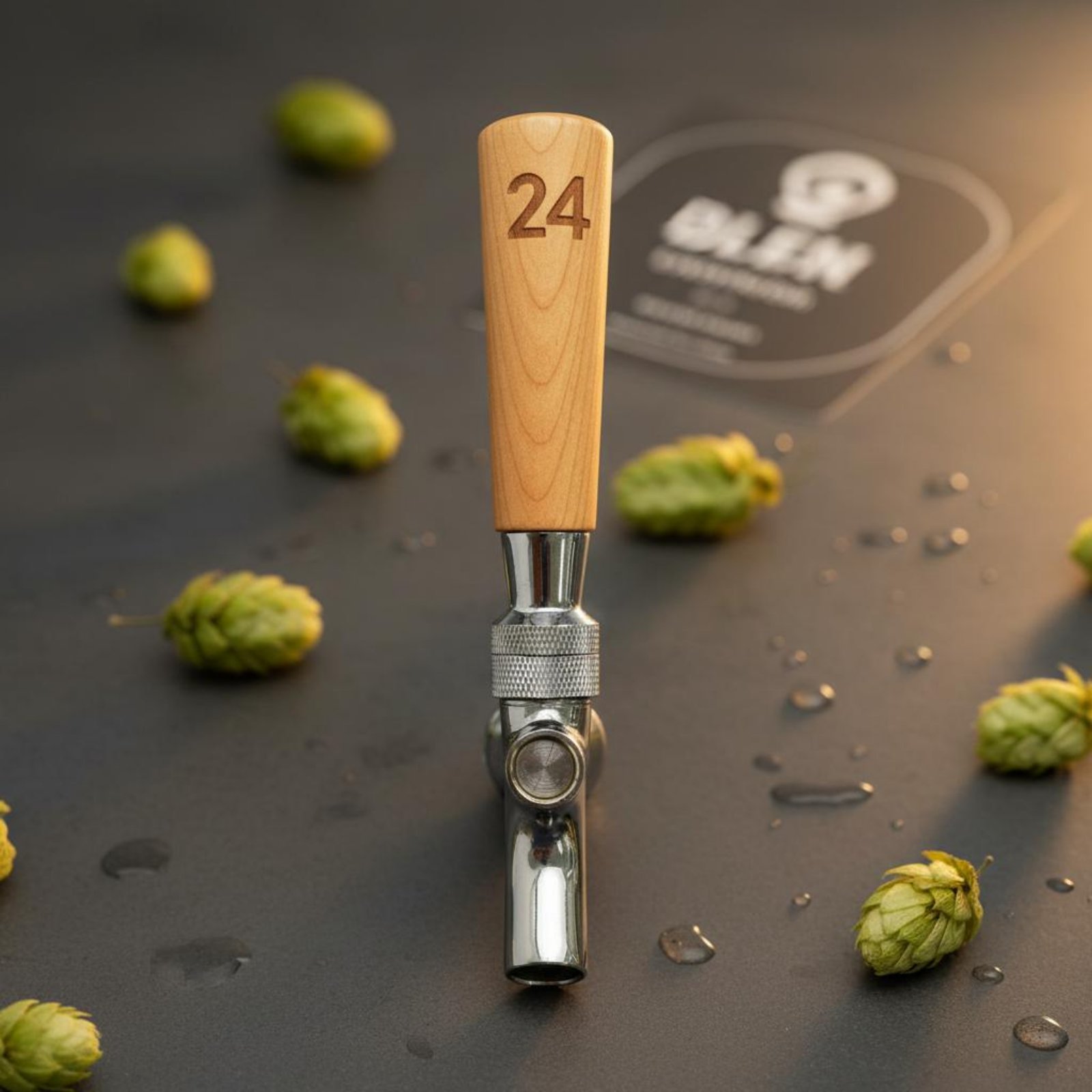 Short Wooden Beer Handle Solid - Wine Beer & More avaliação e preço