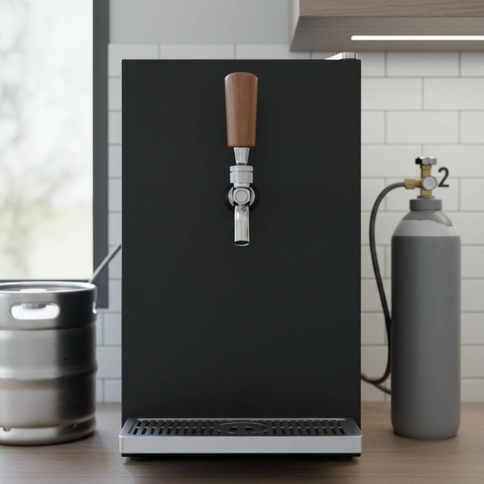 Short Wooden Beer Handle Solid - Wine Beer & More avaliação e preço
