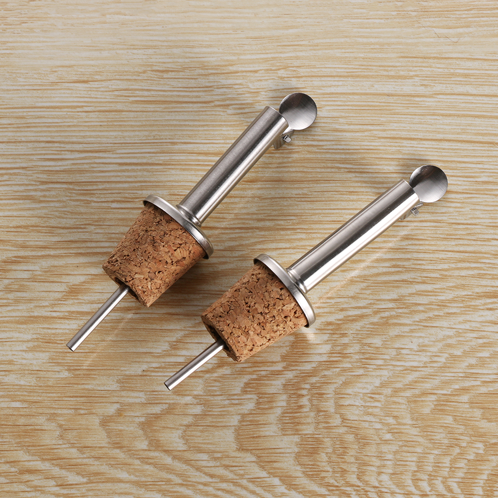 1Pc Wooden Cork Red Wine Poure - Beer Wine Hobby avaliação e preço