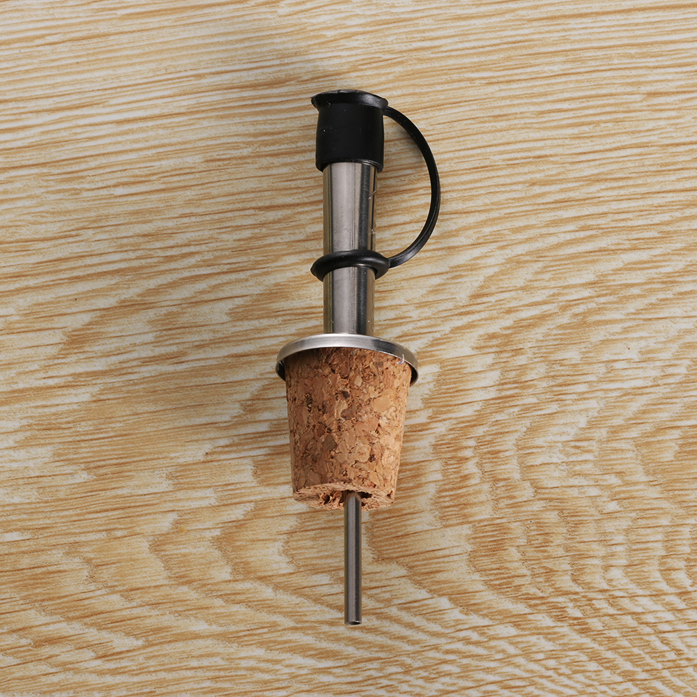 1Pc Wooden Cork Red Wine Poure - Beer Wine Hobby avaliação e preço
