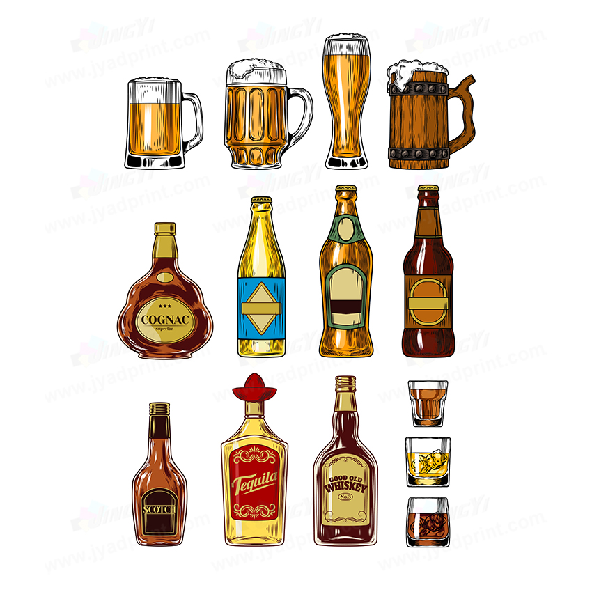 12pcs/lot, Customized Wine bot - Wine Beer Photo avaliação e preço