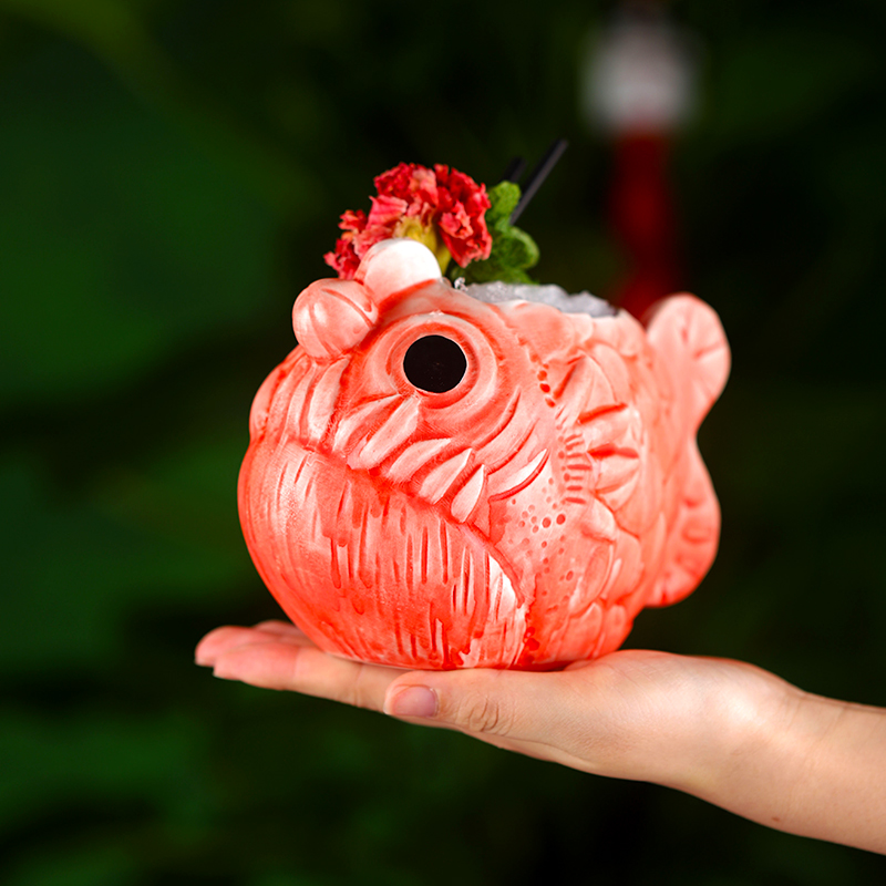 Cute Lantern Fish Cocktail Gla - Beer Wine Hobby avaliação e preço