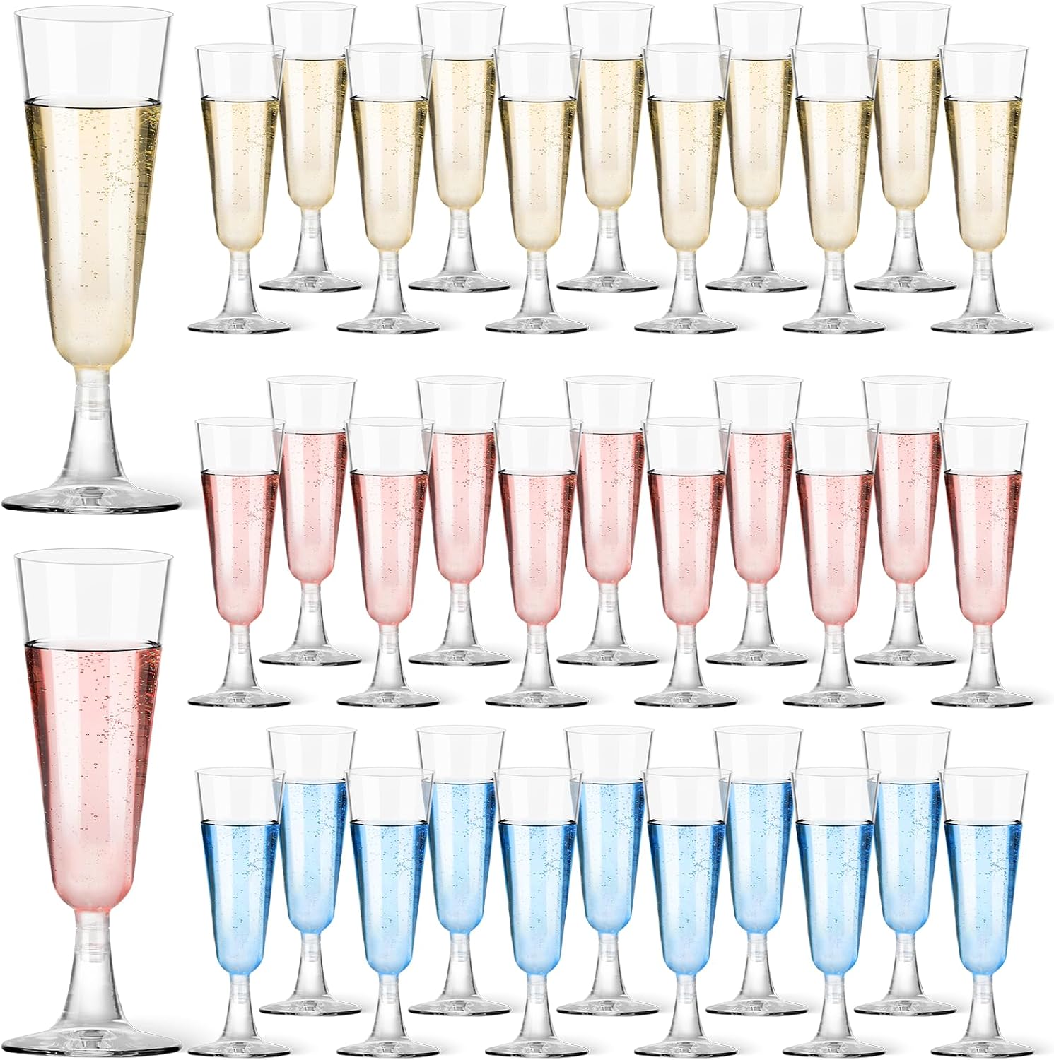 Plastic Champagne Flutes 40 Pa - Wine & Beer Unlimited Spirits avaliação e preço